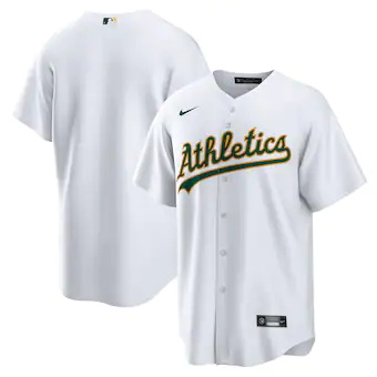 youth nike white oakland athletics home blank replica jerse